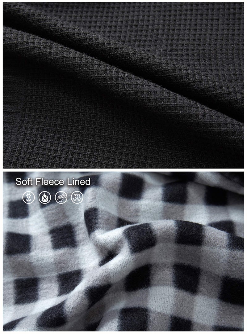 Gioberti Boy's Knitted Full Zip Cardigan Sweater with Soft Brushed Flannel Lining, Black, Size 12 - Image 5